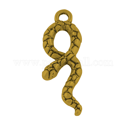 Alloy Snake Pendants TIBEP-20605-AG-NR-1