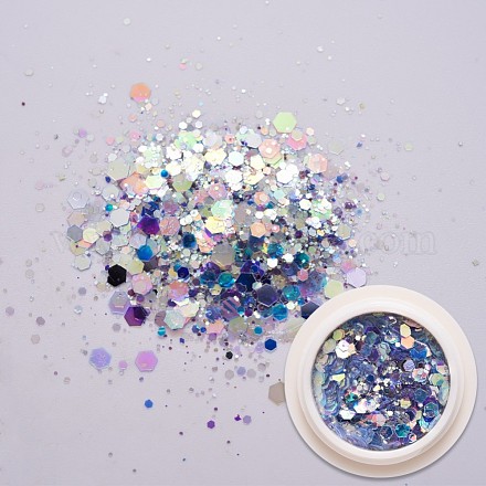 Holographic Nail Glitter Powder Flakes MRMJ-T063-361I-1