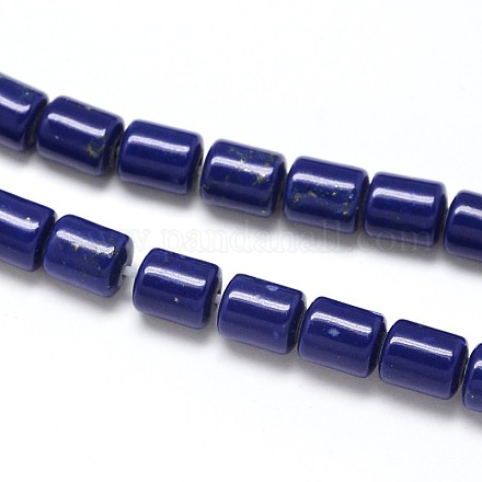 Column Lapis Lazuli Beads Strands G-N0140-04-6x8mm-1