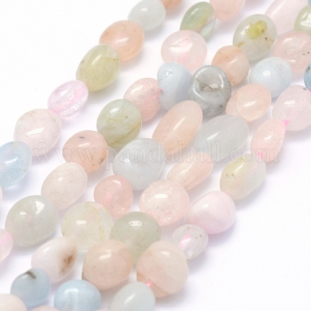 Chapelets de perles en morganite naturelle G-K230-16-1