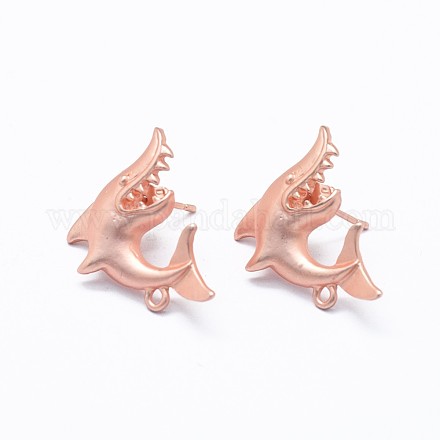 Accessoires de clous d'oreilles en alliage PALLOY-F255-01MRG-1