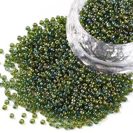 Perline di semi di vetro rotonde di grado 12/0 SEED-Q010-F555-1