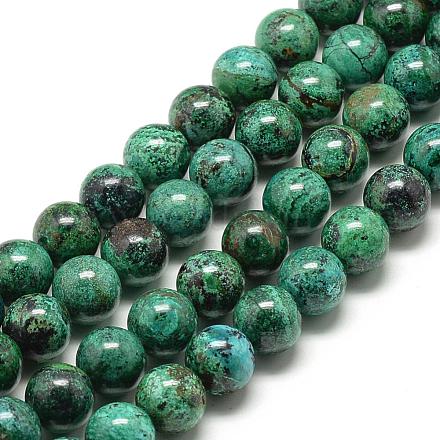 Chapelets de perles en chrysocolle naturelle G-R432-13-14mm-1