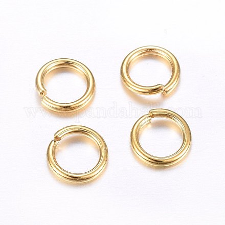 304 Stainless Steel Open Jump Rings STAS-O098-02G-17-1
