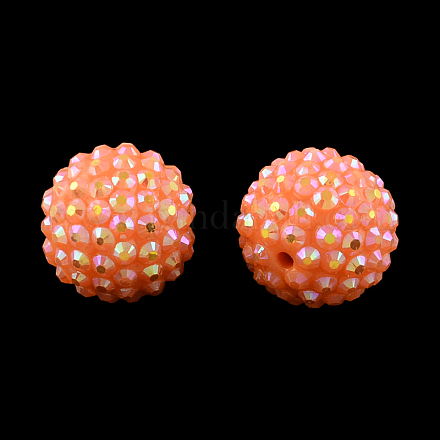 AB-Color Resin Rhinestone Beads RESI-S315-8x10-18-1
