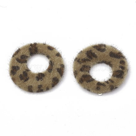 Faux Mink Fur Covered Pendants WOVE-N009-09C-1