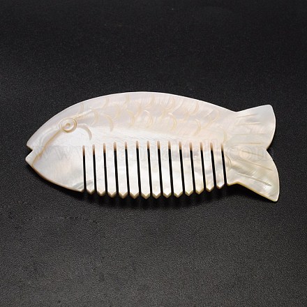 Fish Natural Freshwater Shell Combs SHEL-O004-06-1