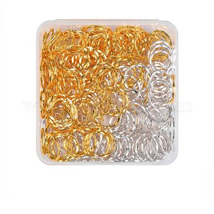 240 шт. 2 цвета соединительные кольца в тибетском стиле PALLOY-SZ0001-23-1