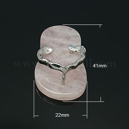 Rosa colgantes de cuarzo X-G-C094-3-1