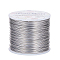 Round Aluminum Wire, Dark Gray, 18 Gauge, 1mm, about 492.12 Feet(150m)/roll