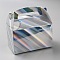Foldable Cardboard Boxes with Handle Hole, Rectangle, Colorful, 16x9.5x15.8cm
