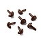 Plastic Triangular Safety Noses, for Doll Making, Coconut Brown, 0.6x0.65x1cm