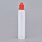 Plastic Bead Containers, with Lid, Column, Red, 149x28mm, Capacity: 60ml(2.02 fl. oz)