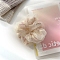 Cloth Hair Ties, Flower Pattern, Navajo White, 130mm