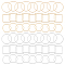 SUNNYCLUE 1 Box 120Pcs Brass Open Back Bezels Resin Bezel Pendants Metal Silver Gold Hollow Link Frames Linking Connector Charms Bulk for Jewelry Making Charms Earrings Necklace Bracelets DIY Crafts