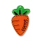 Acrylic Pendants, Fruits, Carrot, 40x24x2mm, Hole: 2mm