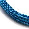Aluminum Wire, Twisted Round, Dodger Blue, 1.6mm, about 16.40 Feet(5m)/Roll