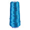Polyester Cord, for Handmade Craft, Knitting, Gift Wrapping, Blue, 1.5mm, about 200g/Roll