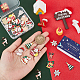 SUNNYCLUE 1 Box 40Pcs 20 Style Christmas Tree Charms Xmas Charms Winter Charm Bulk Bell Santa Claus Charm for Jewelry Making Charms DIY Earrings Bracelet Necklace Craft Christmas Party Decor Supplies ENAM-SC0003-61-3
