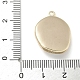 Латунные микропаве прозрачные подвески с фианитом KK-M308-07G-01-3