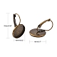 Reperti per orecchini con lunetta in ottone bronzo antico per cabochon X-KK-C1244-16mm-AB-NR-2