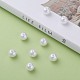 ABS Plastic Imitation Pearl Ball Beads X-MACR-A004-8mm-01-6