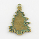 Noël tree alliage de zinc gros pendentifs PALLOY-R065-066-FF-2