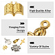 Kissitty 100 pièces 10 pendentifs en alliage de style tibétain FIND-KS0001-22-5