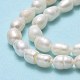 Fili di perle di perle d'acqua dolce coltivate naturali PEAR-J006-10D-02A-4