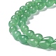 Natürlichen grünen Aventurin Perlen Stränge G-G0001-A01-4