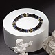 Faceted Natural Beads Stretch Bracelets Set BJEW-JB07359-4