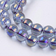 Electroplate Glass Beads Strands GLAA-K025-FR-8mm-A02-3