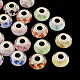 Handmade Rondelle Lampwork European Large Hole Beads LPDL-R006-M-1