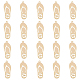 Dicosmetic 20 個スリッパチャームスリッパフラワーペンダントゴールドメッキフリップフロップチャーム小さなフラットメタルチャーム真鍮靴チャームジュエリー作成 diy 工芸品  穴：1mm KK-DC0003-83-1