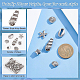 BENECREAT 28Pcs 7 Styles Thai Sterling Silver Plated Ocean Animal Beads TIBEB-BC0001-04-4
