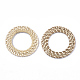 Handmade Reed Cane/Rattan Woven Linking Rings WOVE-T006-035-2