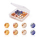 Beadthoven 40 pièces 4 couleurs galvanoplastie perles de verre EGLA-BT0001-01-1