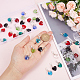 SUNNYCLUE 1 Box 50Pcs Stitch Markers Crochet Stitch Marker Cute 0.2/pc Crystal Heart Bead Charms Clip On Removable Lobster Clasp Charm Locking Knitting Markers for Weaving Sewing Knit Quilting HJEW-SC0001-26-3