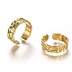 Brass Cuff Rings RJEW-C100-02G-2