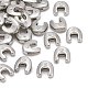 Letter Slider Beads for Watch Band Bracelet Making ALRI-O012-U-NR-1