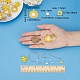 Sunnyclue 198pcs diy kits de fabricación de aretes estilo flor amarilla DIY-SC0014-88-3