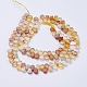 Chapelets de perles d'agate naturelle G-I198F-01-2