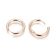 304 Stainless Steel Hoop Earrings EJEW-P177-RG-18-1