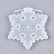 Stampi per ciondoli in silicone con fiocco di neve di Natale X-DIY-I036-04-1