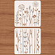 Benecreat 2 pz stencil di fiori di campo DIY-WH0172-1018-3
