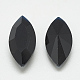 Cabujones de cristal con rhinestone RGLA-T083-7x15mm-02-2
