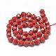 Chapelets de perles en jaspe rouge naturel G-R448-10mm-05-2
