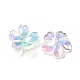 Transparentes bouchons fleur acrylique de perles MACR-C009-13-2