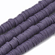Flache runde handgemachte Polymer Clay Perle Spacer&nbsp;LS-CLAY-R067-3.0mm-04-1