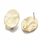 Accessoires de puces d'oreilles en alliage avec surface lisse PALLOY-T064-35MG-2